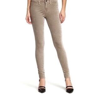 J Brand super skinny fox velvet ankle jean, size 27